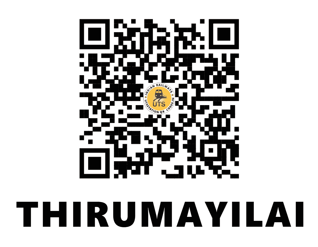 UTS QR Code for THIRUMAYILAI - MTMY (SR - TAMIL NADU)